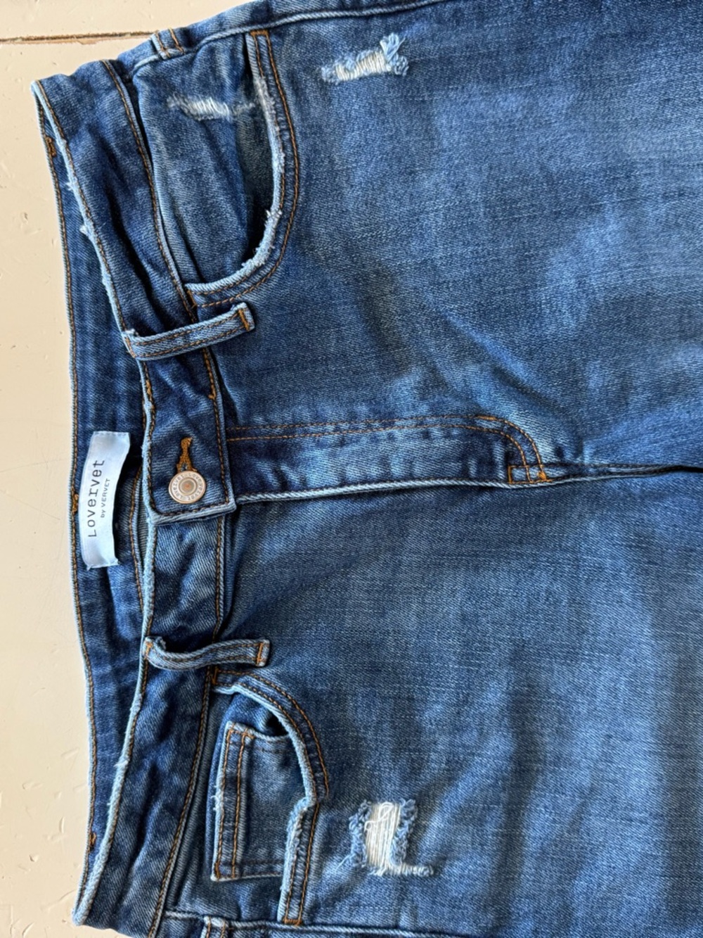 Lovervet Women’s Straight Leg Jeans in Medium Blue